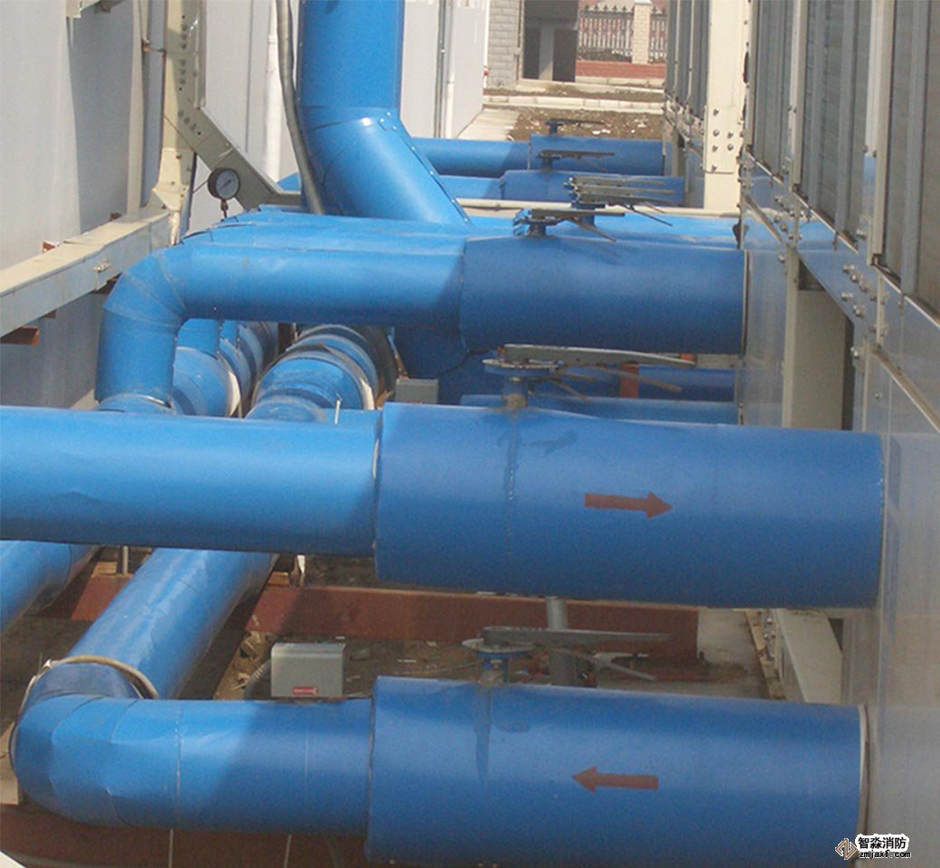 空調(diào)水管室外效果圖